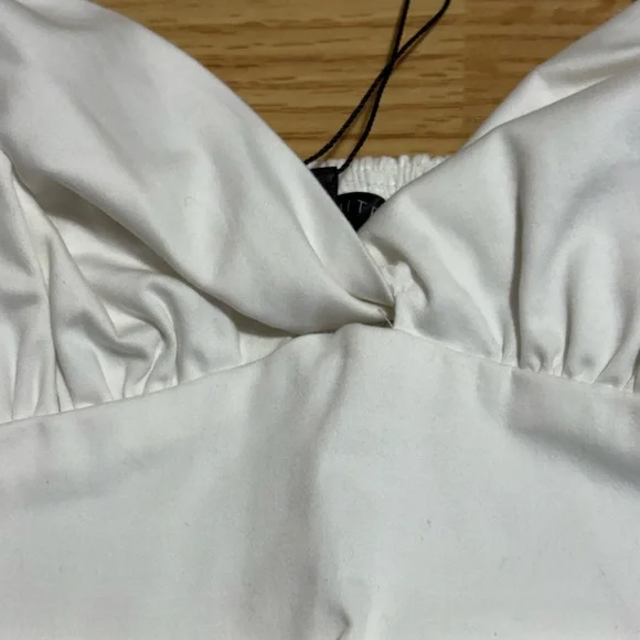 Dynamite White Ruched Top - Picture 4 of 7